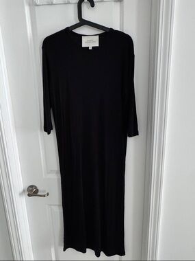 Studio nicholson Black Long Sleeve Midi Dress